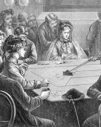 Die Geschichte des Glücksspiels (Gravur-Spielbank Baden-Baden)