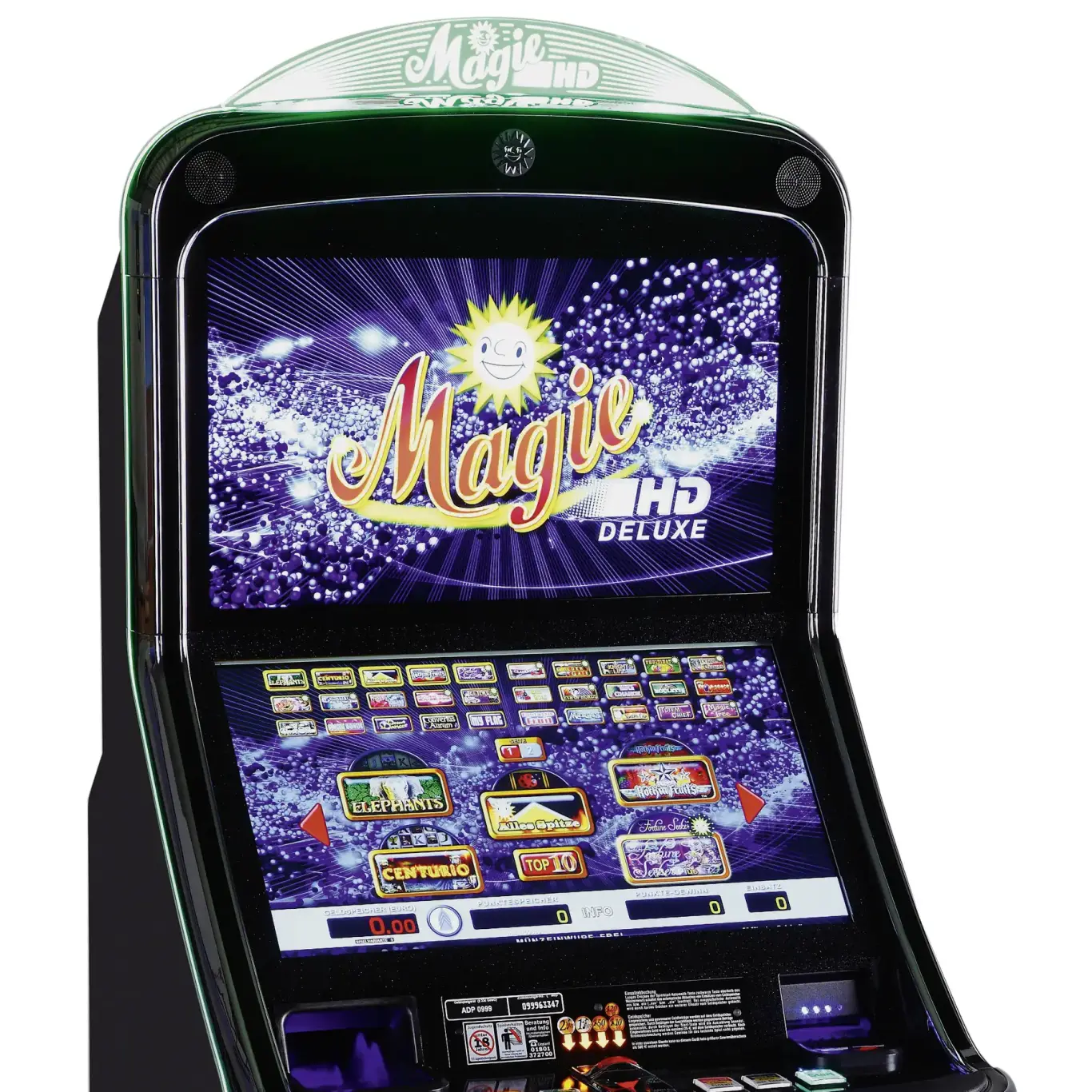 Das Geldspielgerät Merkur Ideal Vision in der Slanttop-Ausführung