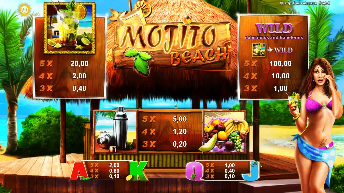 Angepasster Spielplan für Mojito Beach-5