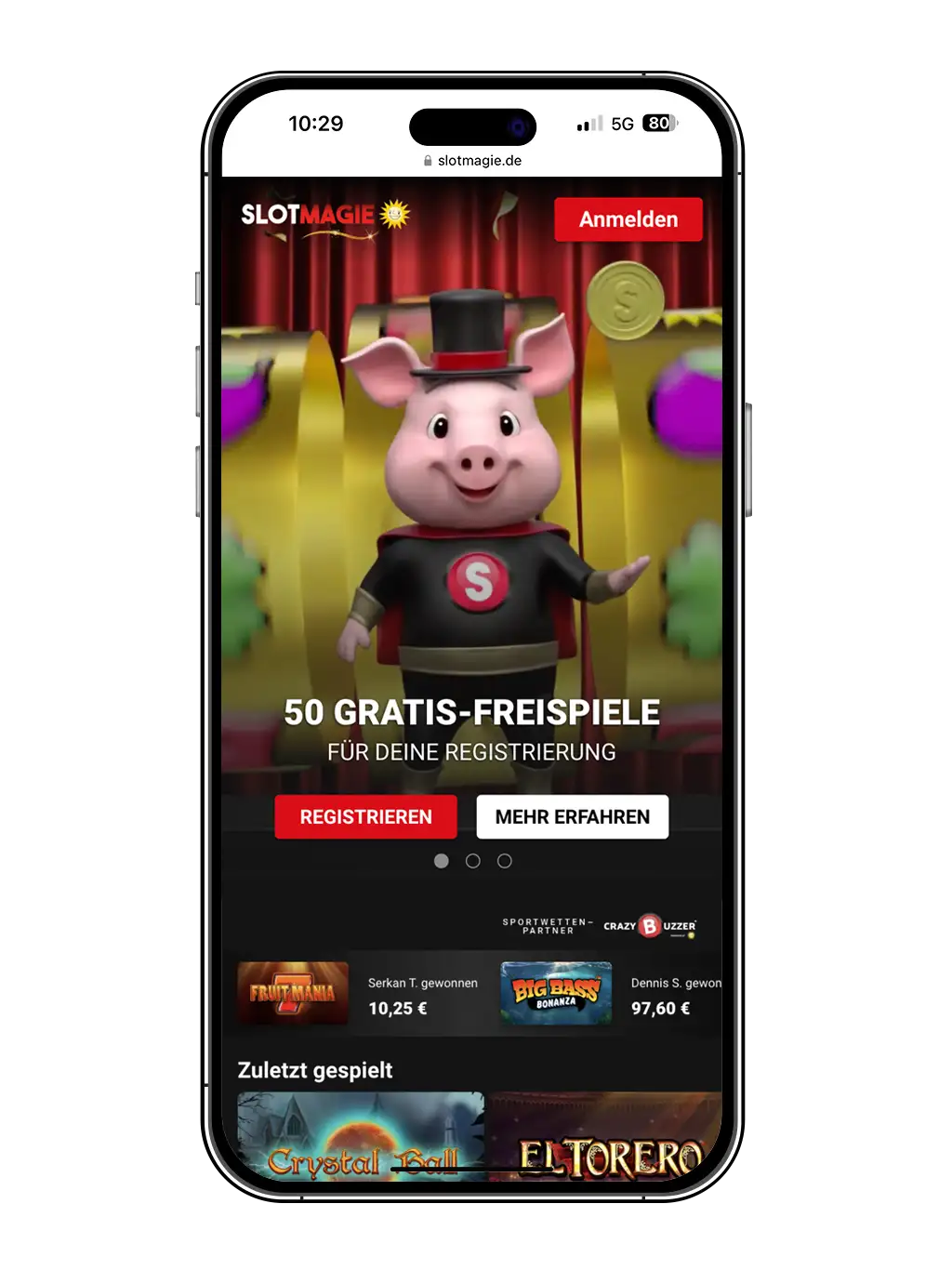Spiele_Slotmagie-Screen-Startseite