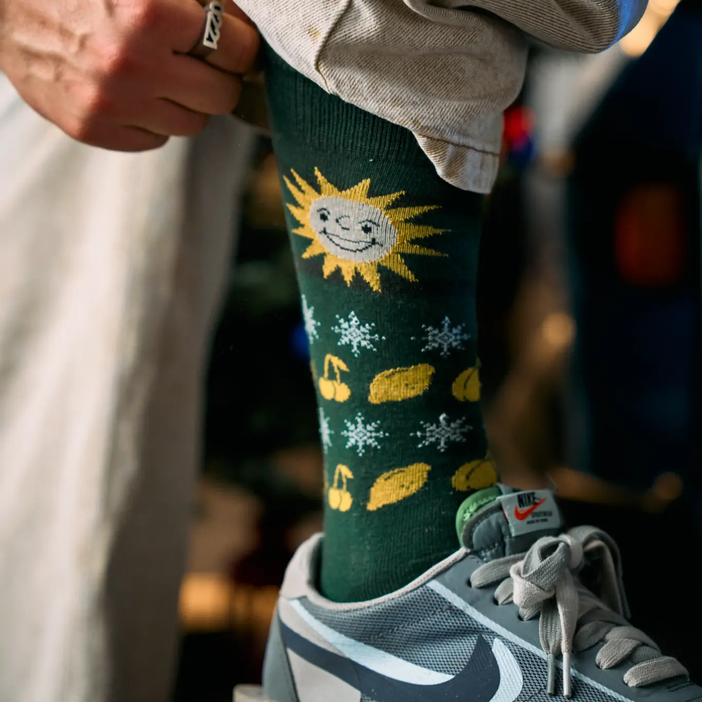 Business-Socken in Dunkelgrün – Winteredition 2024